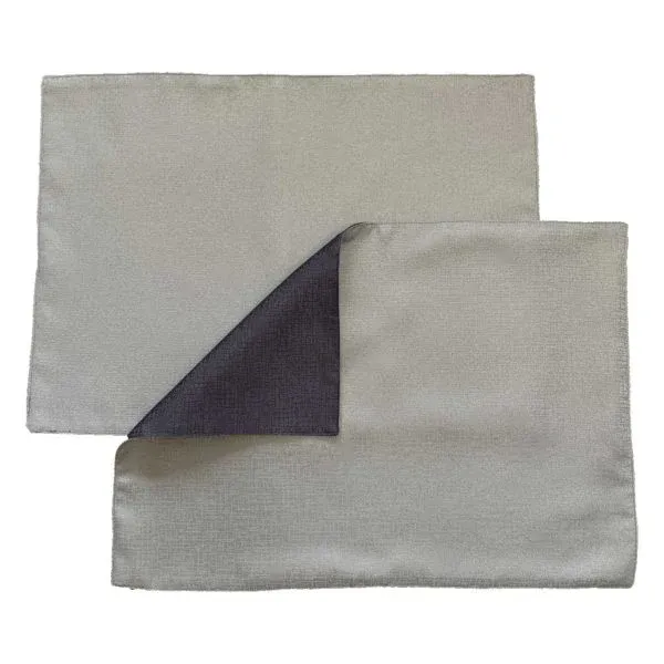 Promo Stagionale Set di 2 Tovagliette all’americana Antimacchia retinato grigio – retinato antracite - Magilù