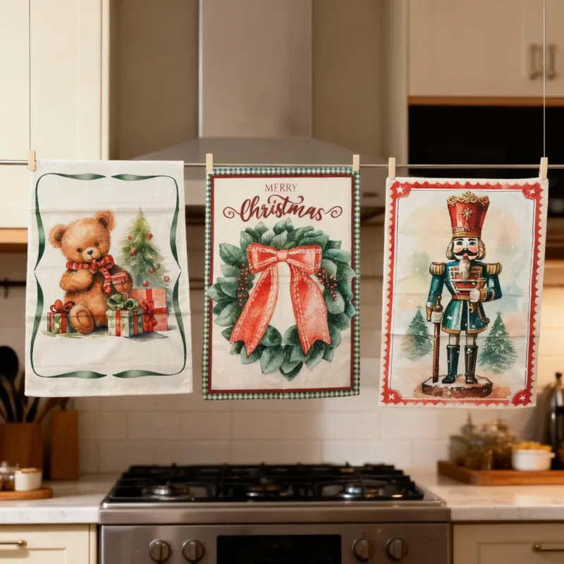 Set 3 strofinacci Christmas 1 - Karì Super Prezzo