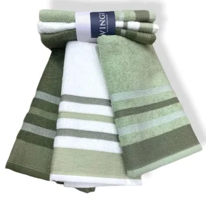 Set 3 Asciugamani Viso o 3 Ospite MULTICOLOR – Vingi Più Venduto