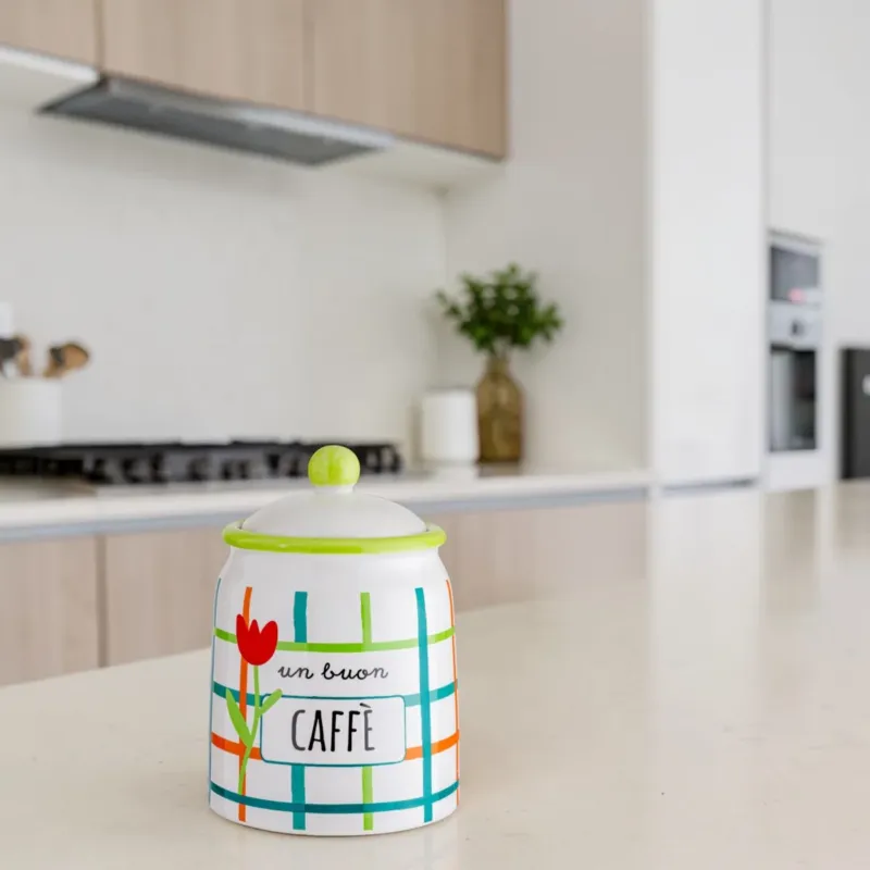 Barattolo Caffè Stoneware Life Style ø11x16 cm - Montemaggi Reso Gratuito