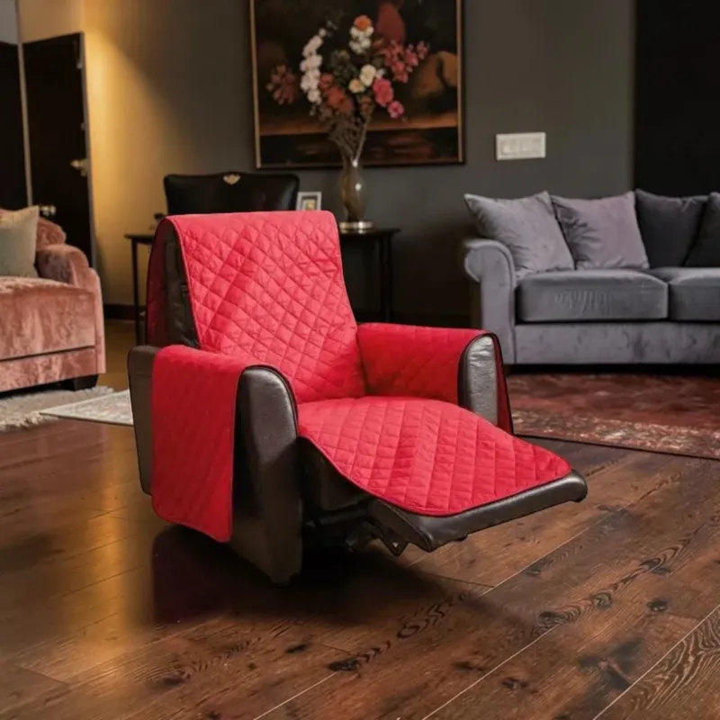 Più Venduto Copripoltrona Lounge Trapuntato Genius Natural in Cotone Double-Face - Biancaluna
