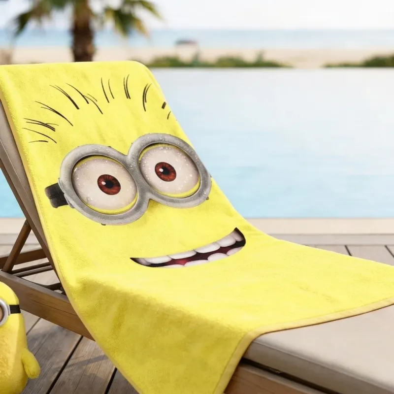 Miglior Prezzo Telo Mare Minions in 100% Cotone 70x140 cm