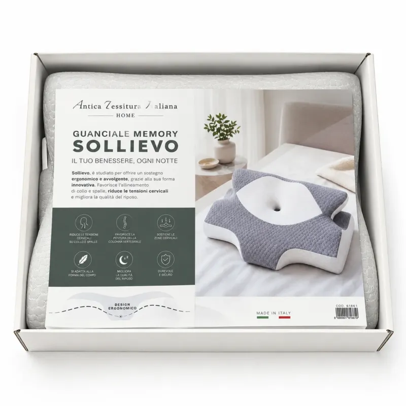 Soddisfatti O Rimborsati Guanciale Memory Sollievo Ergonomico - Antica Tessitura Italiana