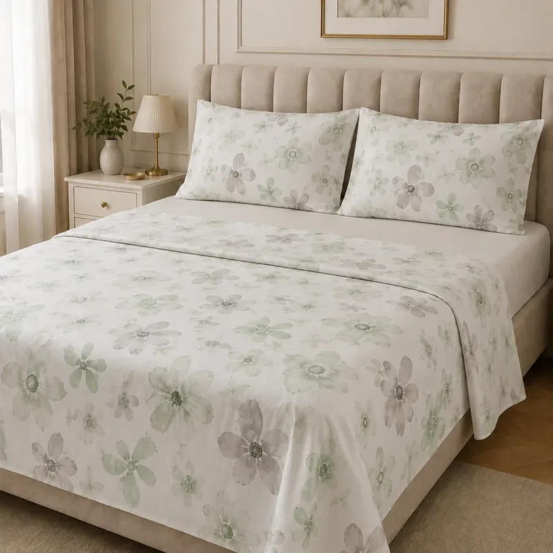 Completo Lenzuola Matrimoniale in Percalle Rossini Giardino Soft - Home Sweet Home Subito Disponibile
