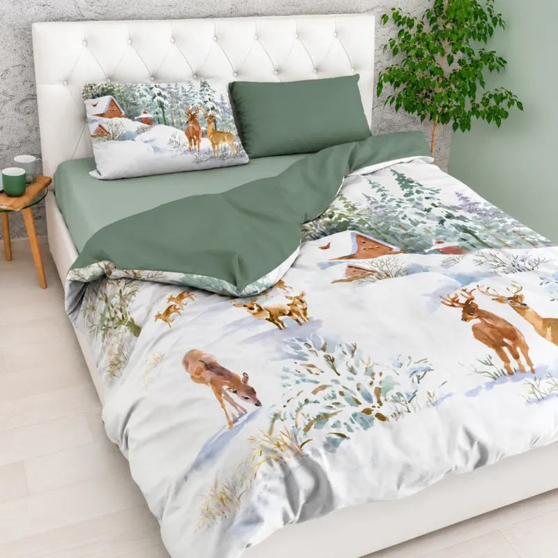 Vendita Finale PARURE COPRIPIUMINO INFINITY STAMPA DIGITALE WHITE MOUNTAIN - Daunex