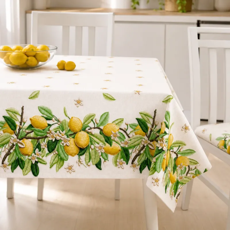 Promozione Esclusiva Tovaglia Fruit x6/x12 Stampa Digitale 3D 100% Cotone - Zucchissime