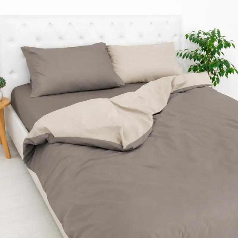 PARURE COPRIPIUMINO BICOLOR EASY NO STIRO - Daunex Occasione Imperdibile