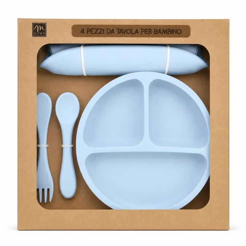 Soddisfatti O Rimborsati Set Pappa 4pz in Silicone - Montemaggi