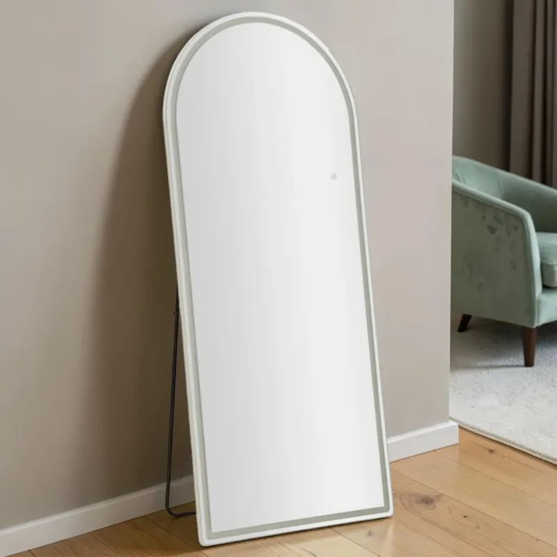 Specchio Da Terra/Muro Ad Arco Con Illuminazione Led A 3 Tonalità - Ferretti Novità