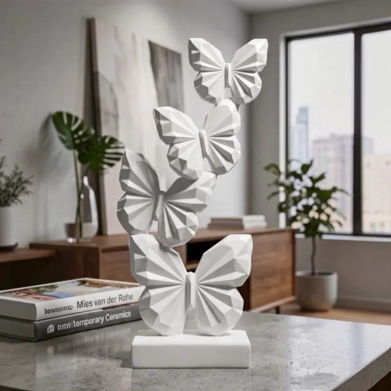 Scultura Decorativa Farfalle Minimal - Ferretti Occasione