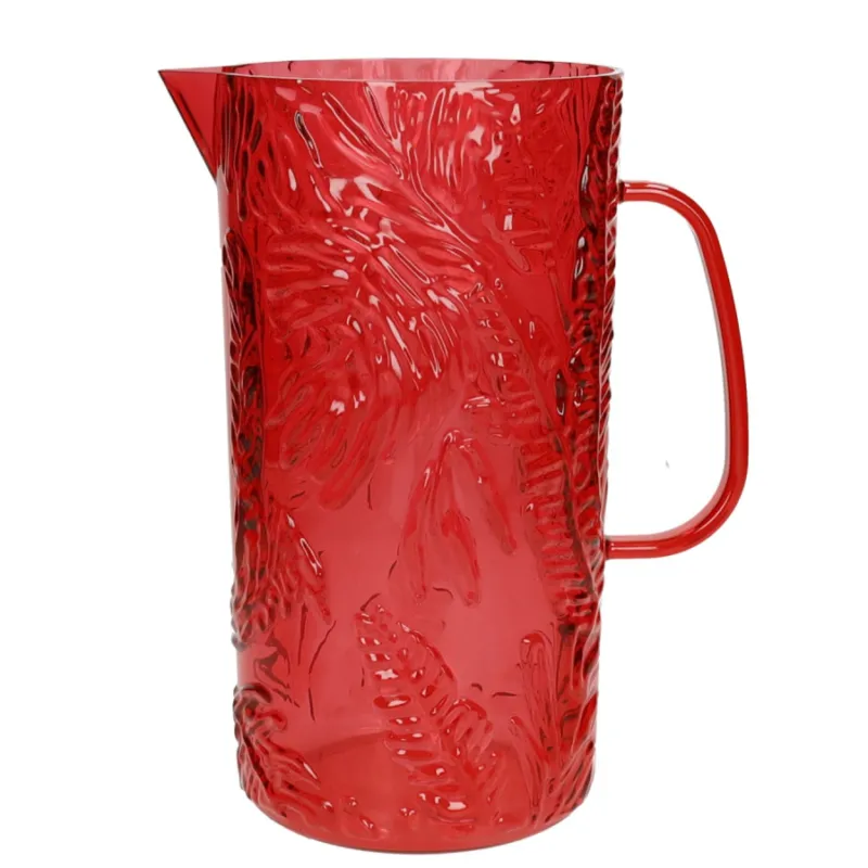 BRANDANI Caraffa “Tropical” rossa in acrilico – 13 x 18,5 x h 24 cm Scelto Dai Clienti