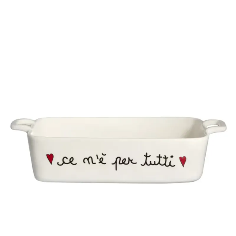 Must-Have SIMPLE DAY Pirofila in gres “Ce n’è per tutti” – 30(36) x 22 cm