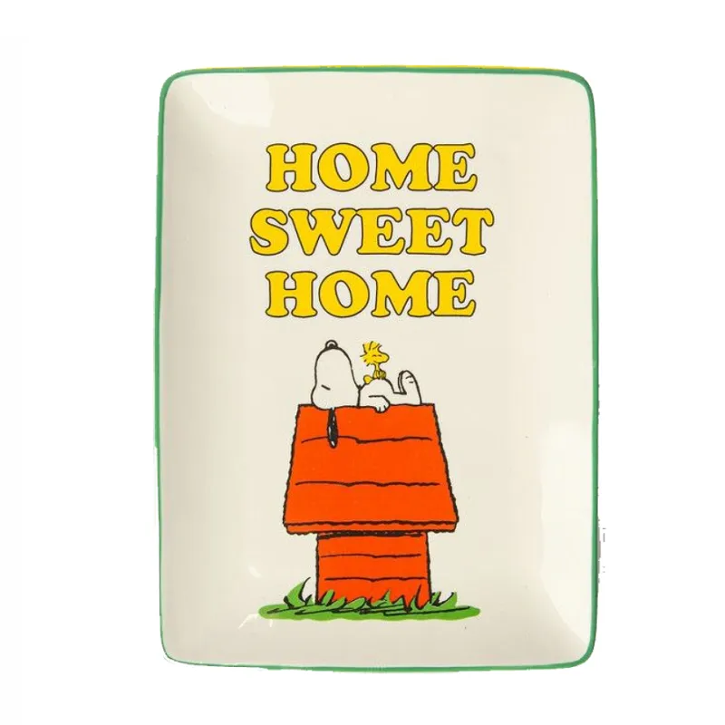 Prezzo Conveniente BLOGO DESIGN Vassoio in ceramica Snoopy “Home Sweet Home – 16 × 1,6 × 22 cm