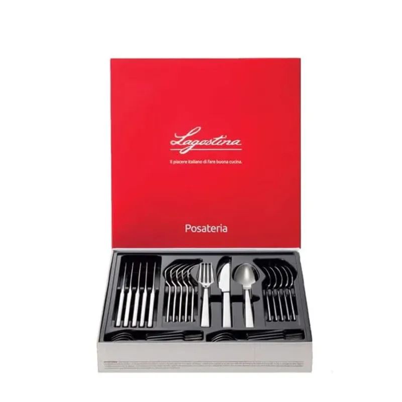 Direttamente Dal Produttore LAGOSTINA Set 6 persone servizio posate acciaio inox