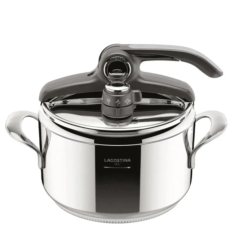 LAGOSTINA Pentola a pressione induzione “Diva Easy Up” in acciaio inox – 5 lt Compra Oggi Stesso