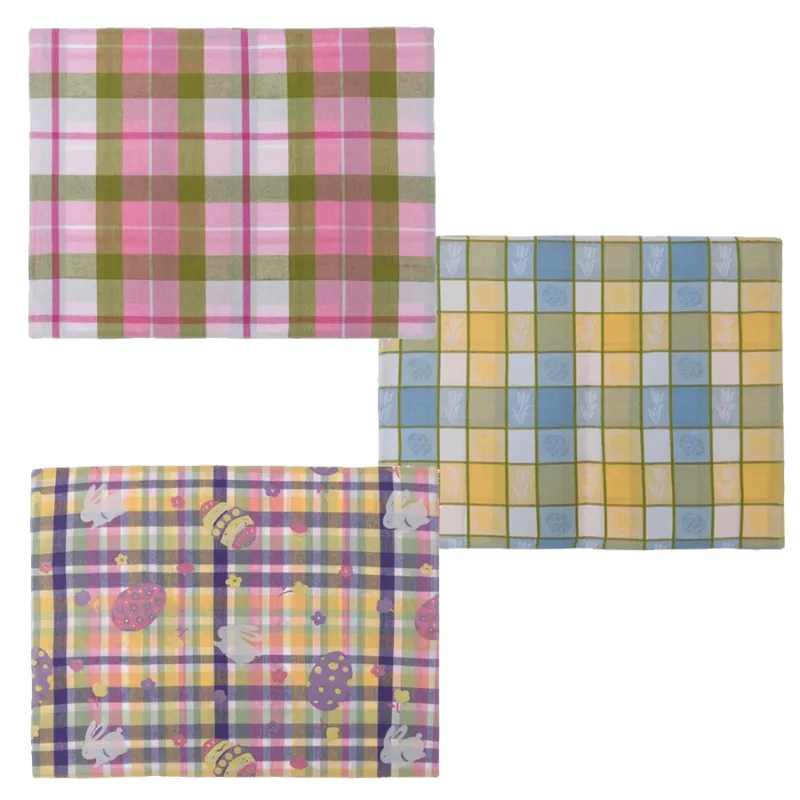 Compra Online BLANC MARICLO’ Tovaglietta in cotone “Pasqua” multicolor assortita – 38 x 48 cm