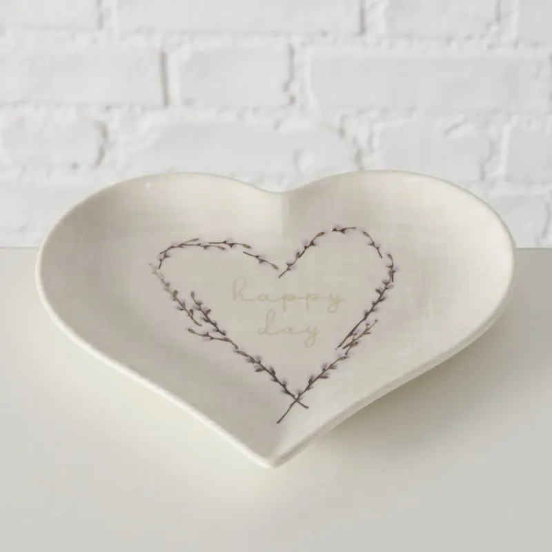 Prezzo Di Fabbrica Ciotola a forma di cuore “Happy Day” – 17,8 x 16 x h 2,1 cm