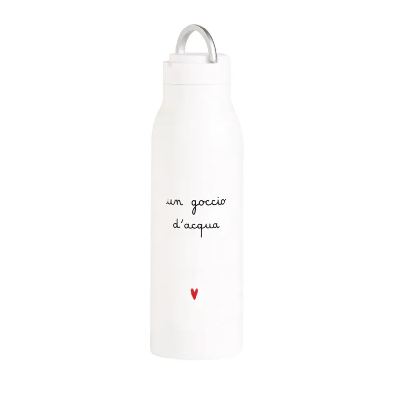 Ultima Occasione SIMPLE DAY Borraccia termica “Un goccio d’acqua cuore” – 0,5 l