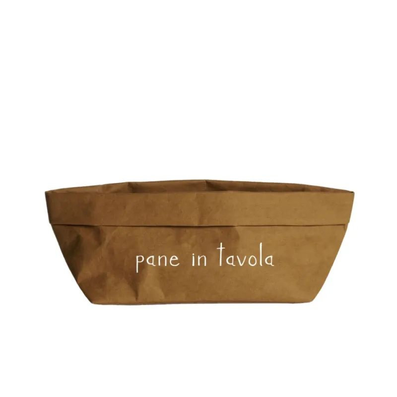 SIMPLE DAY Contenitore in cellulosa con decoro “Pane in tavola” – 24 x 12 cm Offerta Del Giorno