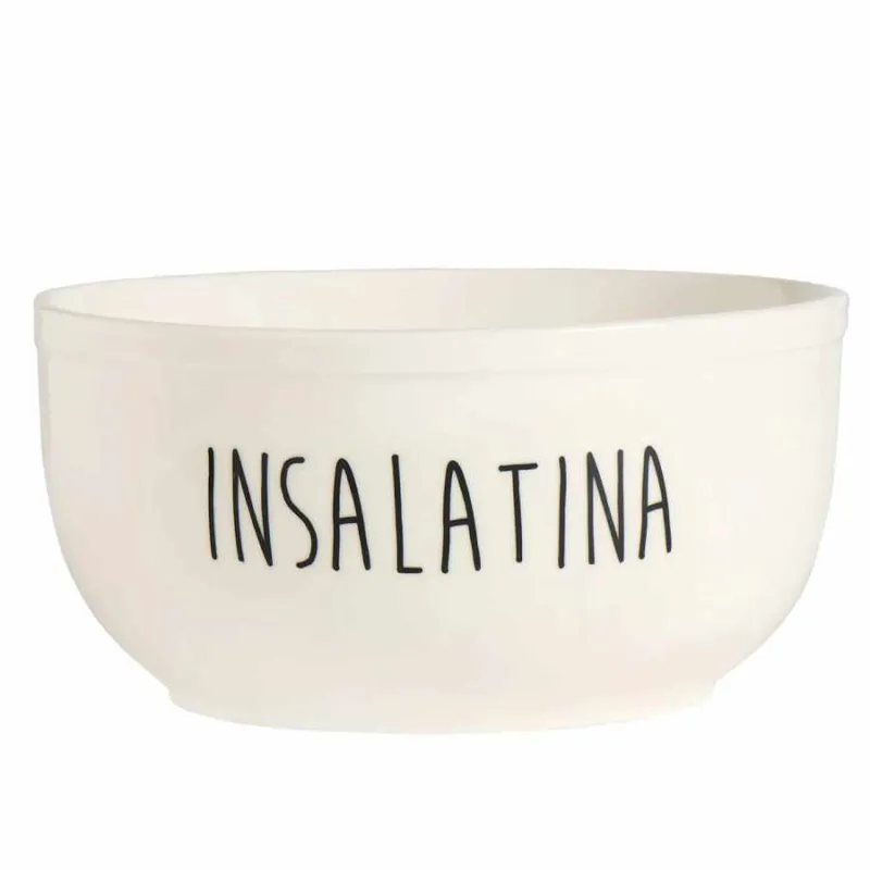 SIMPLE DAY Insalatiera in gres “Insalatina” – ⌀ 20 x h 9,5 cm Popolare