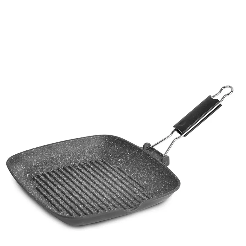 Prezzo Conveniente LAGOSTINA Bistecchiera con manico grill antiaderente – 28 x 28 cm