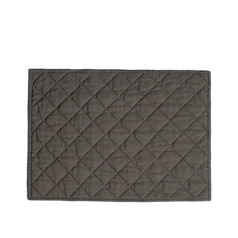 SIMPLE DAY Tovaglietta rettangolare imbottita in cotone color pepe – 48 x h 36 cm Occasione Imperdibile