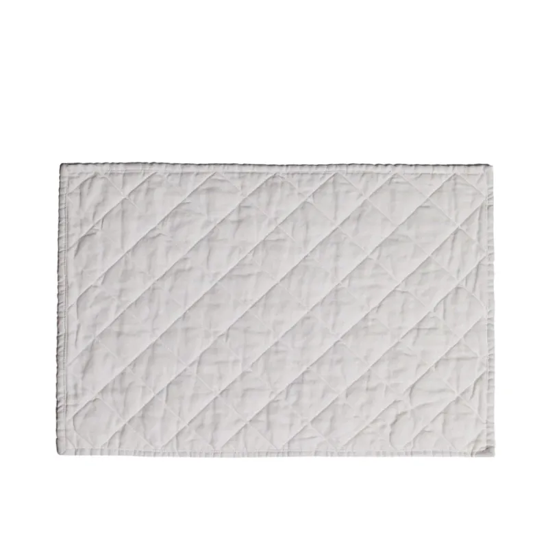 Subito Disponibile SIMPLE DAY Tovaglietta rettangolare imbottita in cotone color bianco – 48 x h 36 cm