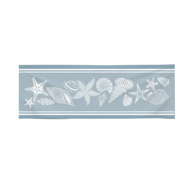 CASA ANVERSA Runner antimacchia “Atlantis – azzurro” – 50 x h 150 cm Prezzo Basso