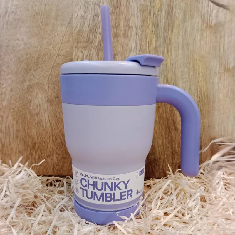 iTOTAL Tumbler in PP e acciaio inossidabile “Viola pastello” – 420 ml Compra Online